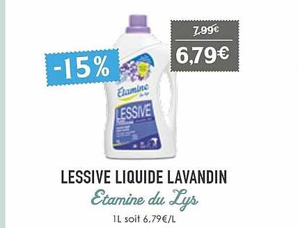 lessive liquide lavandin etamine du lys