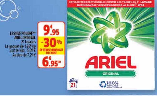Lessive Poudre Ariel Original