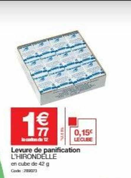 levure de panification l'hirondelle