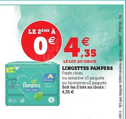 Lingettes Pampers