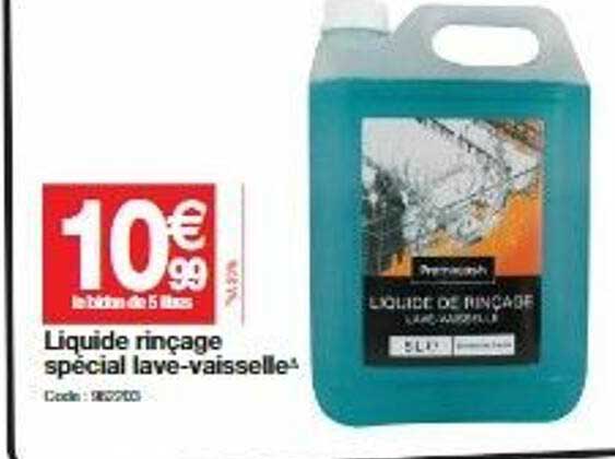 liquide rinçage spécial lave-vaisselle