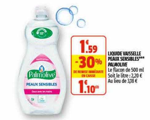 liquide vaisselle peaux sensibles*** palmolive
