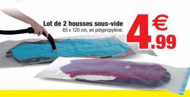 lot de 2 housses sous-vide