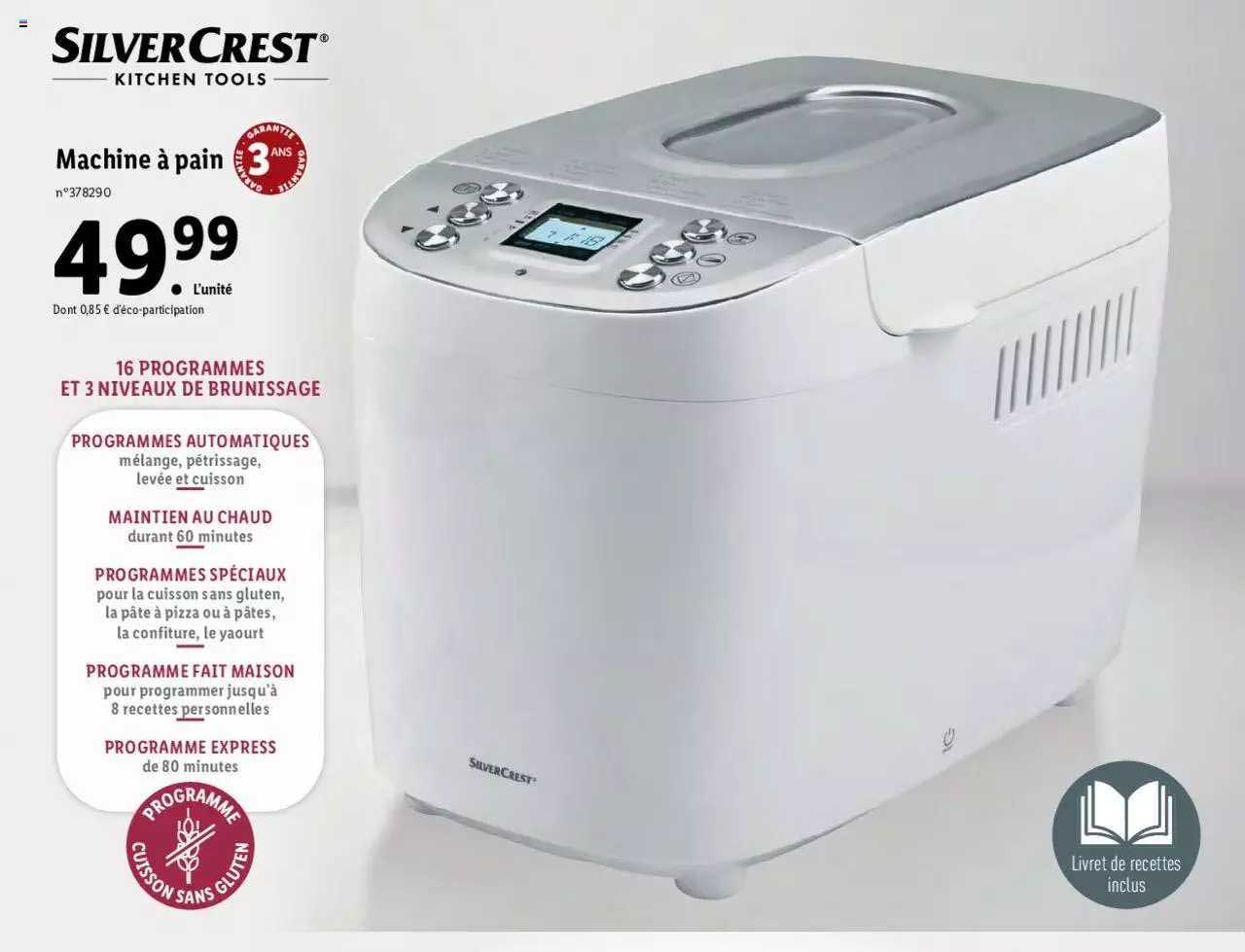 machine à pain silver crest