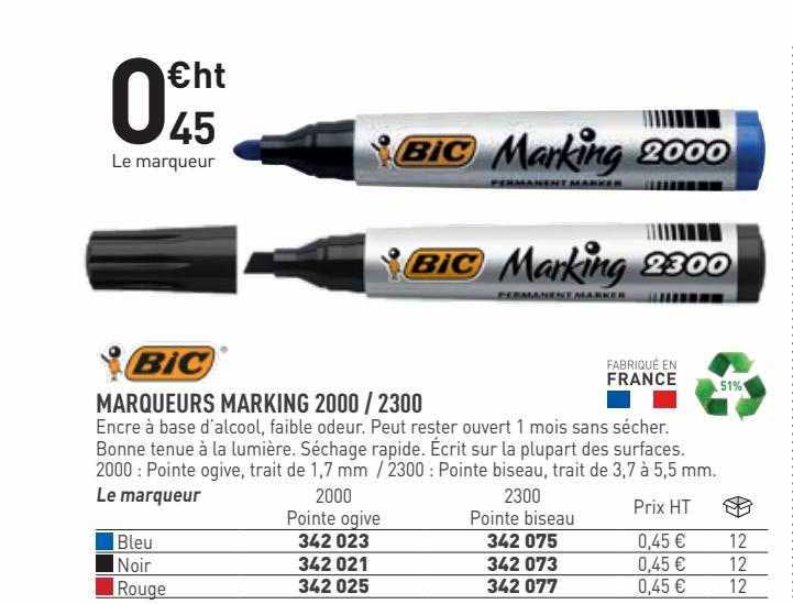 Marqueurs Marking 2000 - 2300 Bic