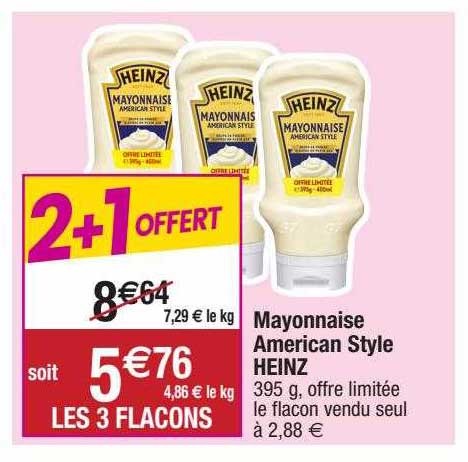 mayonnaise american style heinz