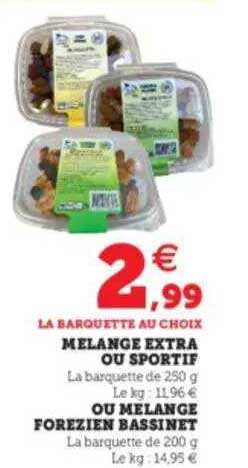 mélange extra ou sportif ou mélange forezien bassinet