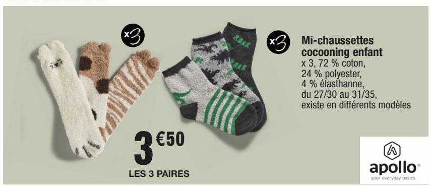 mi-chaussettes cocooning enfant apollo