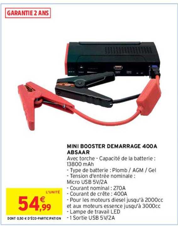 Mini Booster Demarrage 400a Absaar