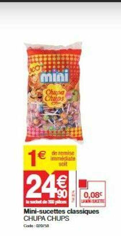 mini-sucettes classiques chupa chups