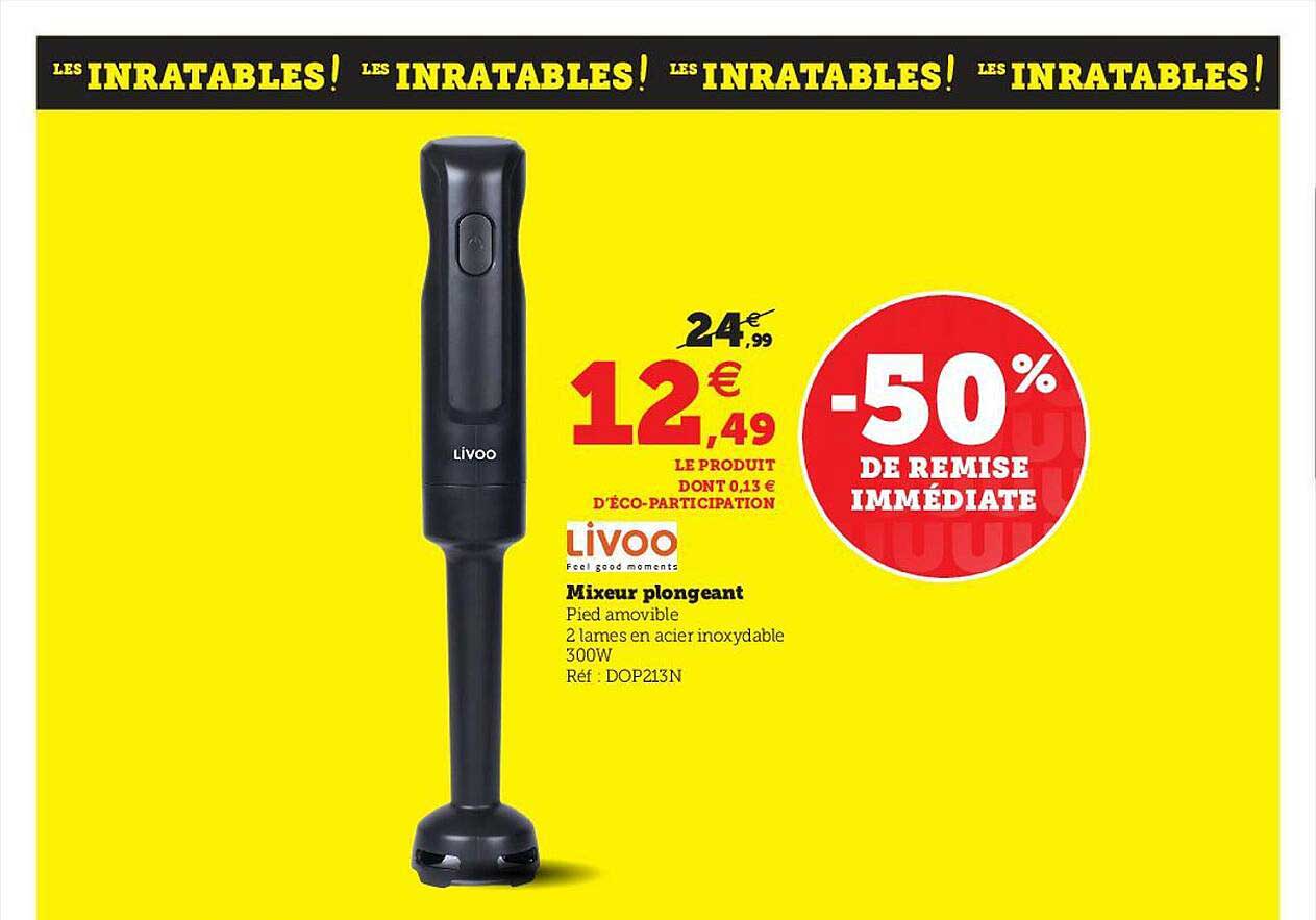 Mixeur Plongeant Livoo