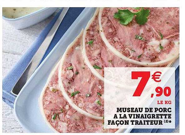 museau de porc à la vinaigrette façon traiteur