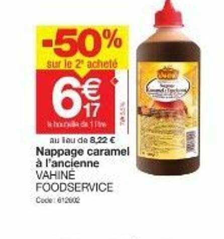 nappage caramel à l'ancienne vahiné foodservice