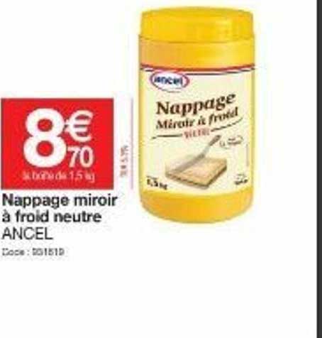 nappage miroir à froid neutre ancel