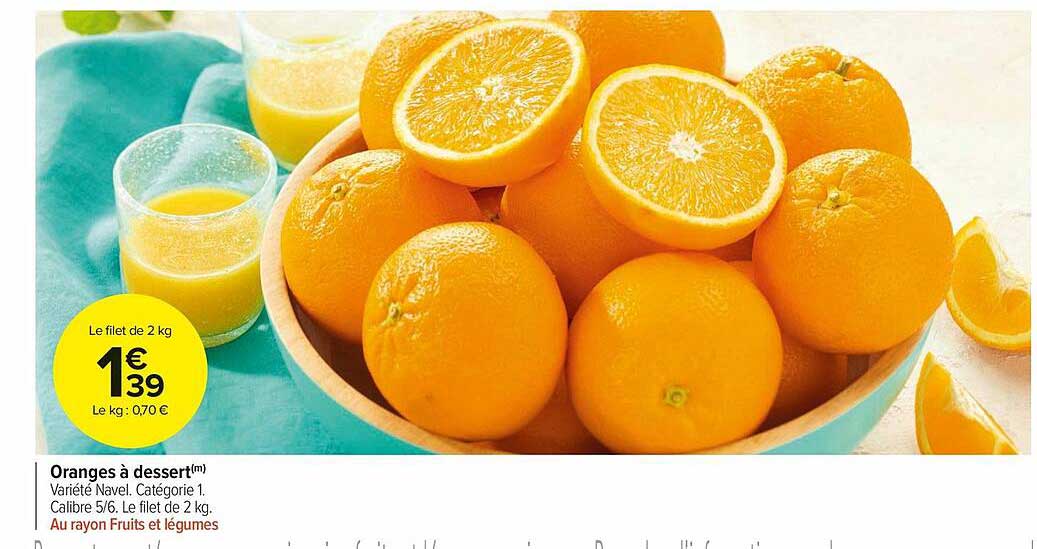 oranges à dessert navel