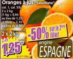 oranges à jus "salustiana"