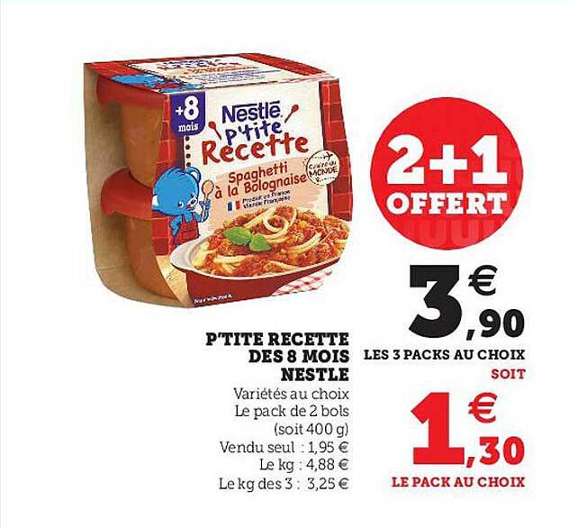 P'tite Recette Dès 8 Mois Nestlé
