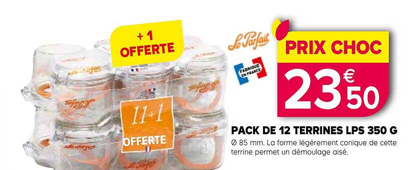 Pack De 12 Terrines Lps 350 G