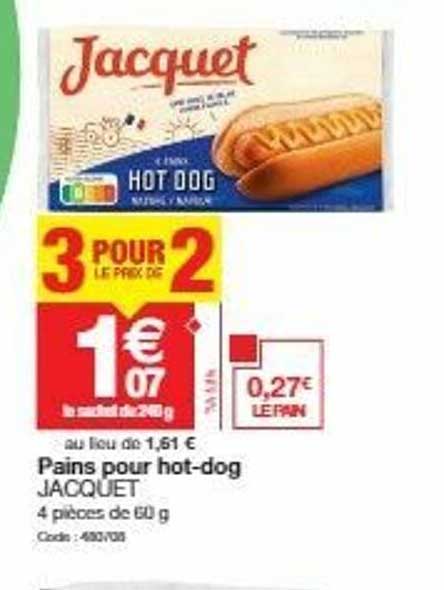 pains pour hot-dog jacquet