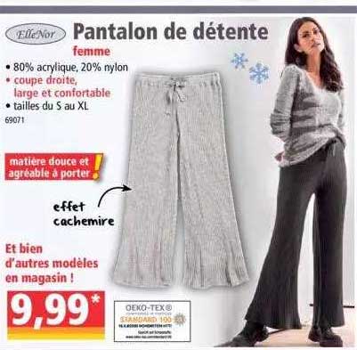 pantalon de détente femme elleNor