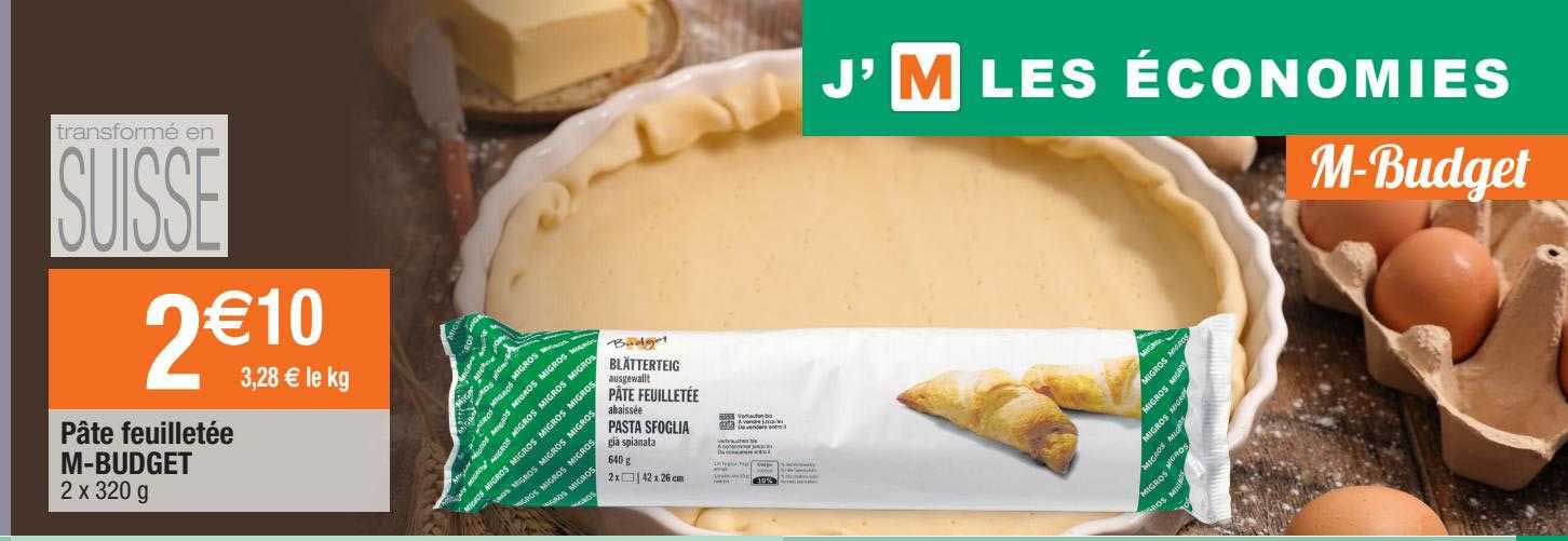 pâte feuilletée m-budget