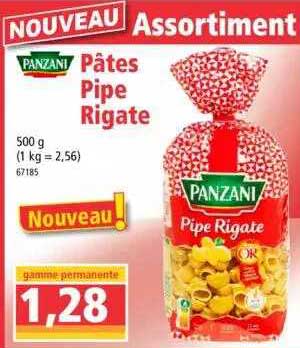 pâtes pipe rigate panzani