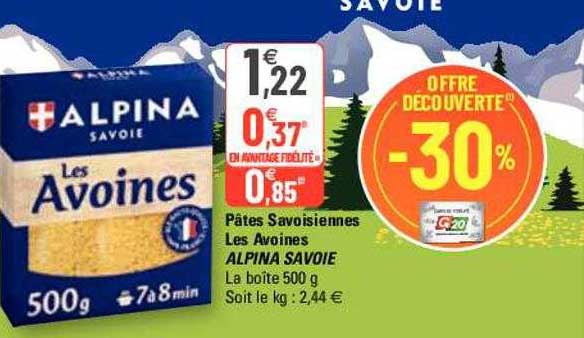 pâtes savoisiennes les avoines alpina savoie