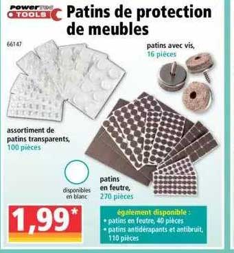 Patins De Protection De Meubles Powertec Tools