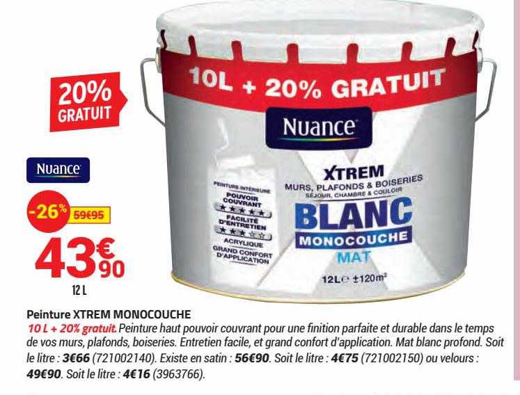 Peinture Xtrem Monocouche Nuance