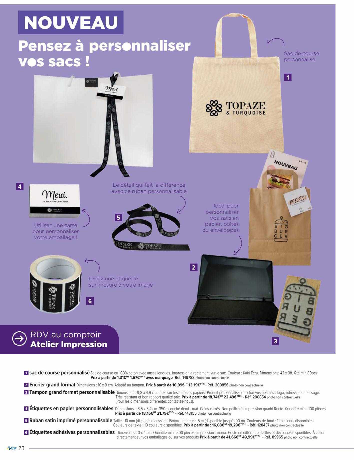 personnaliser vos sacs !