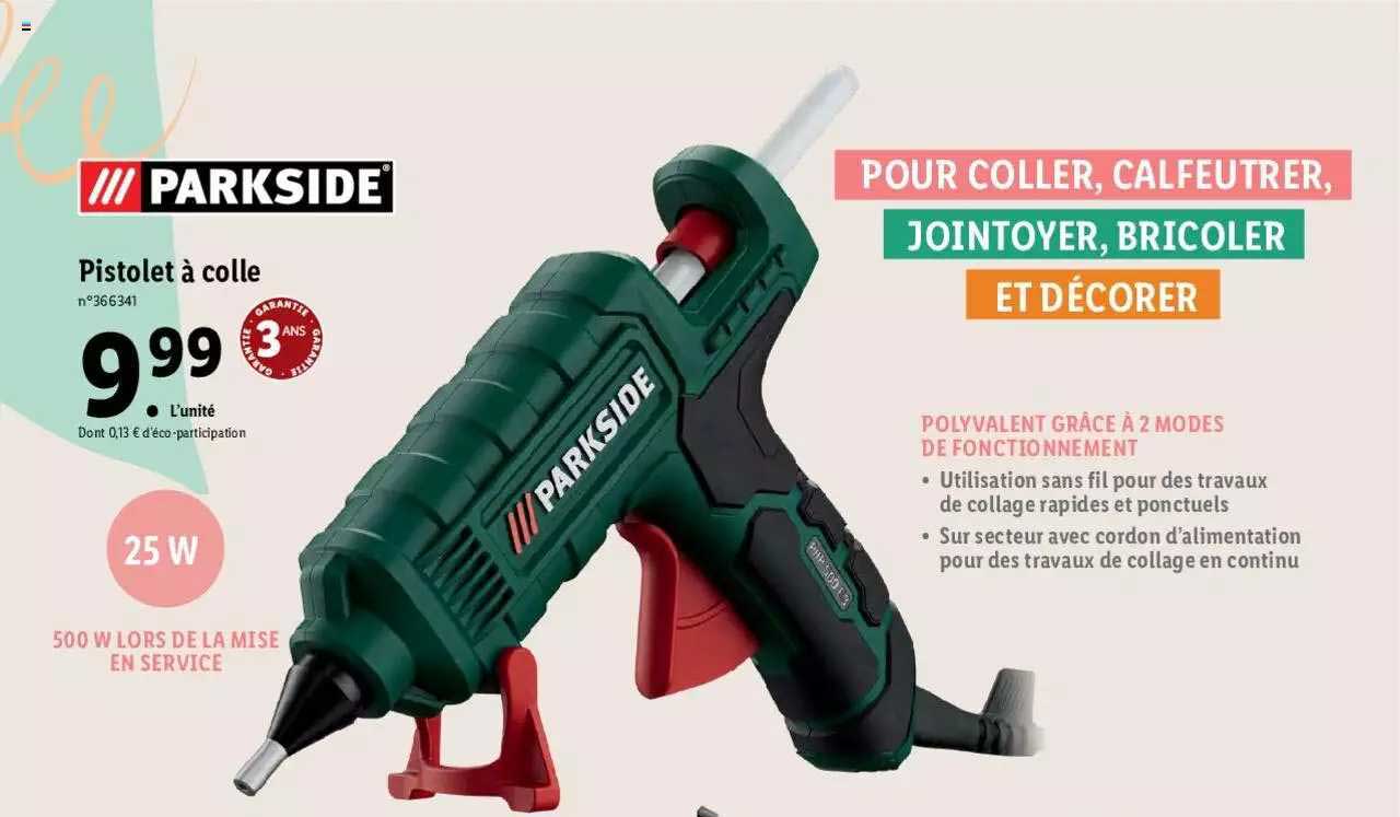 Pistolet à Colle Parkside