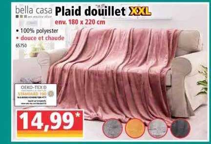 plaid douillet bella casa