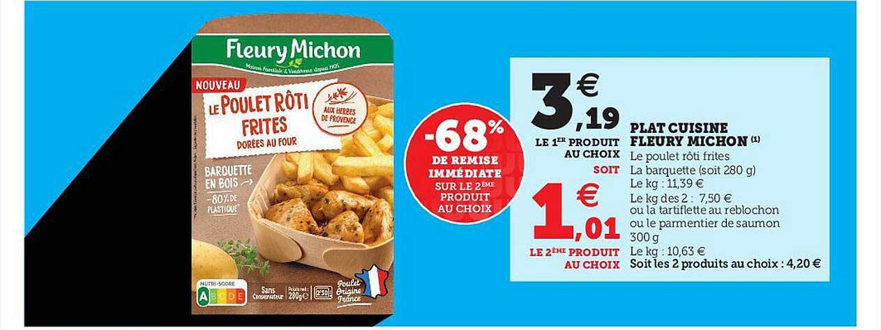 plat cuisiné fleury michon