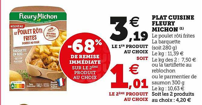 plat cuisiné fleury michon