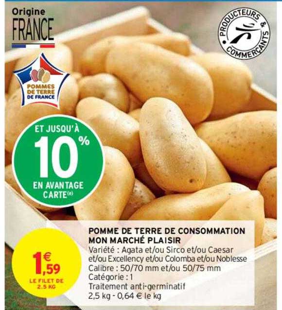 pomme de terre de consommation mon marché plaisir