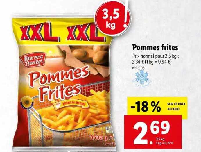 pommes frites harvest basket