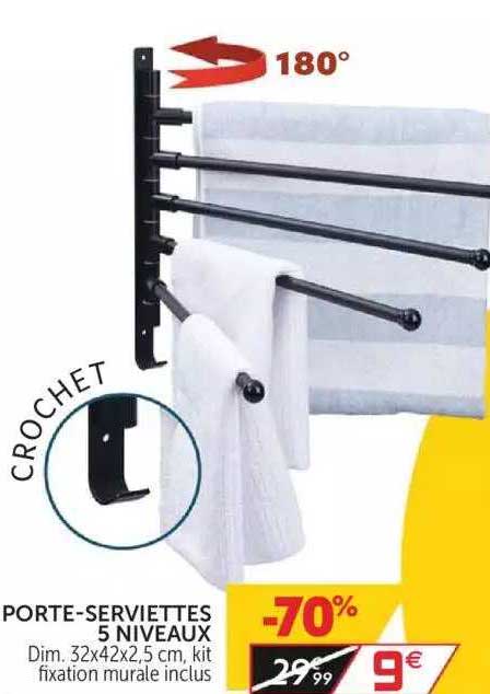 porte-serviettes 5 niveaux