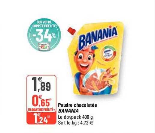 poudre chocolatée banania