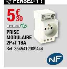 prise modulaire 2p+t 16a