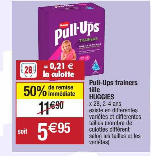 pull-ups trainers fille huggies