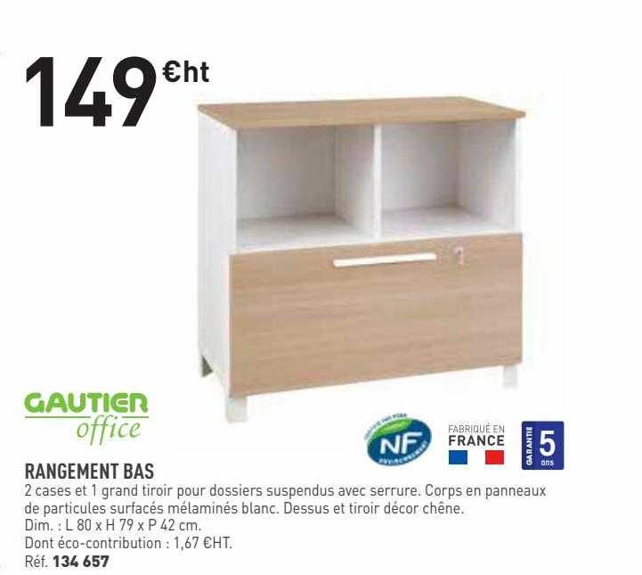 rangement bas gautier office