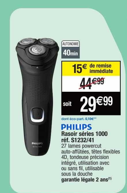 rasoir séries 1000 philips