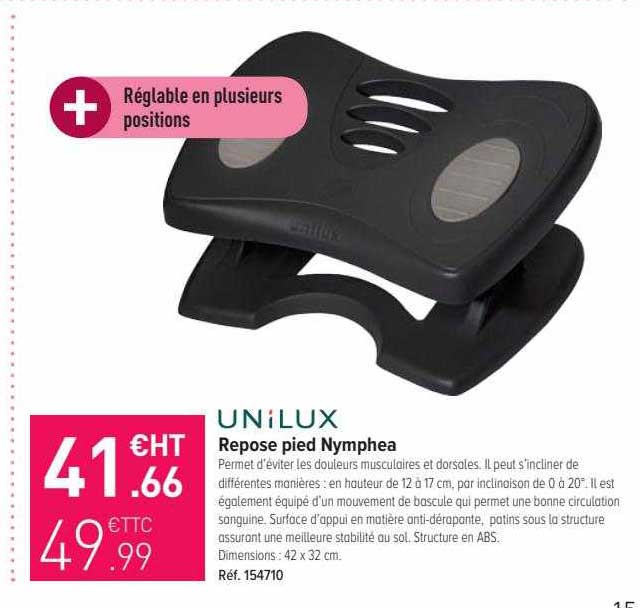 repose pied nymphea unilux