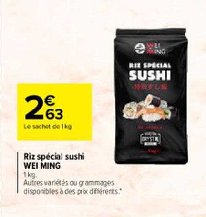 riz spécial sushi wei ming