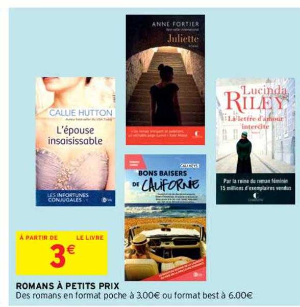 romans à petits prix