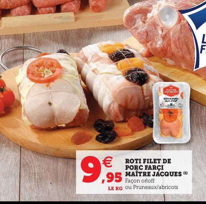 rôti filet de porc farci maître jacques