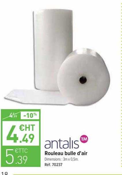 rouleau bulle d'air antalis