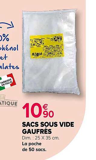 sacs sous vide gaufrés le pratique