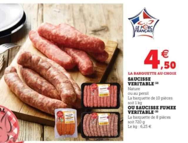 Saucisse Véritable Ou Saucisse Fumée Véritable