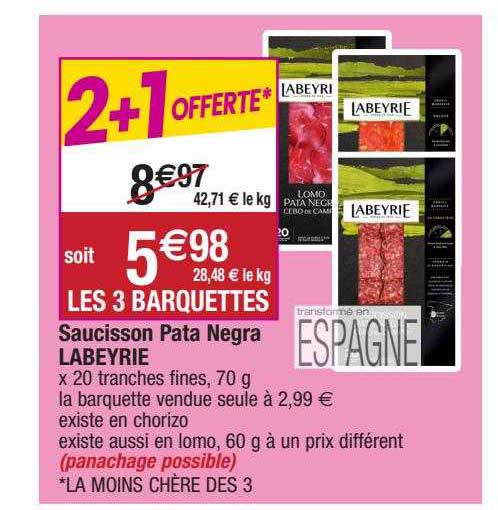 saucisson pata negra labeyrie